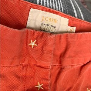 JCrew City Fit Chino Starfish shorts